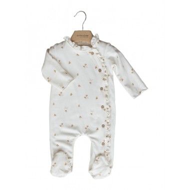 Bamboom FLOWER ONEsie  WHITE - BAMBOOM 677245-Bi-BAMBOOM2425