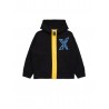 ZIP-UP SWEATSHIRT WITH HOOD BLACK - DSQUARED