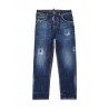 5 POCKET JEANS TROUSERS BLUE DENIM - DSQUARED