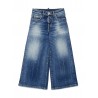 PANTALONE JEANS LARGO 5 TASCHE BLUE DENIM - DSQUARED