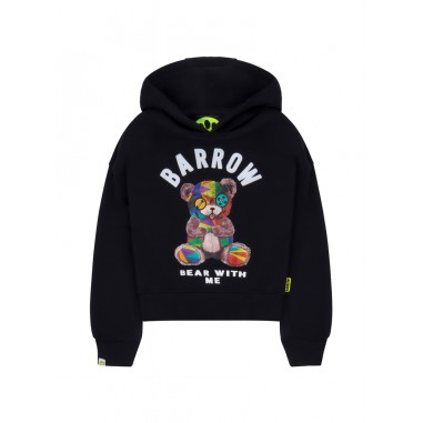 Barrow Kids HOODIE GIRL BLACK - BARROW KIDS F4BKJGHS106110-Ne-barrow2425