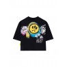 JERSEY T-SHIRT GIRL BLACK - BARROW KIDS