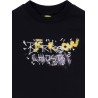 JERSEY T-SHIRT GIRL BLACK - BARROW KIDS