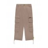 GABARDINE CARGO PANTS JUNIOR UNISEX TANNIN - BARROW KIDS