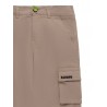 GABARDINE CARGO PANTS JUNIOR UNISEX TANNIN - BARROW KIDS