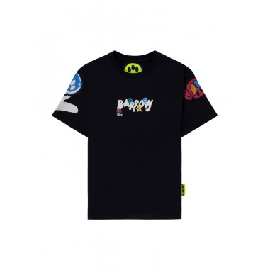 Barrow Kids JERSEY T-SHIRT JUNIOR UNISEX BLACK - BARROW KIDS F4BKJUTH070110-Ne-barrow2425