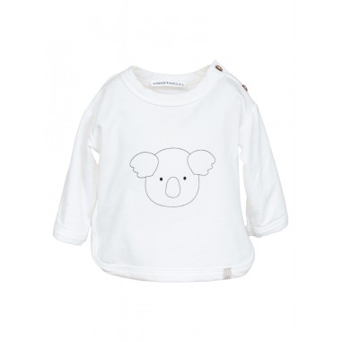 Bamboom KOALA PRINT SWEATSHIRT  WHITE - BAMBOOM 502-A111-Bi-BAMBOOM2425