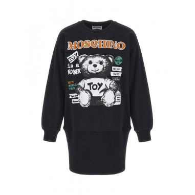 Moschino Kids ABITO FELPA NERO HDV0FGLDA16 60100 -Ne-moschino2425