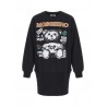 SWEATSHIRT DRESS BLACK - MOSCHINO KIDS