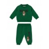 SWEATSHIRT+PANTS SET FOREST GREEN - MOSCHINO KIDS