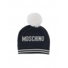 WOOL HAT NAVY BLUE - MOSCHINO KIDS