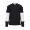 SWEATSHIRT WHITE/BLACK - MOSCHINO KIDS