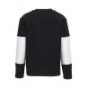 SWEATSHIRT WHITE/BLACK - MOSCHINO KIDS