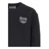 LOGO SWEATSHIRT IN COTTON BLACK - MOSCHINO KIDS