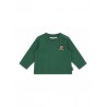 T-SHIRT WITH BEAR APPLICATION FOREST GREEN - MOSCHINO KIDS