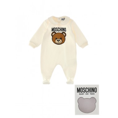 Moschino Kids ROMPER CREAM - MOSCHINO KIDS MUY078LCA40 10063 -Bi-moschino2425