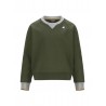 SWEATSHIRT Green Cypress  P. BAPTISTE STRIPES  - K-WAY