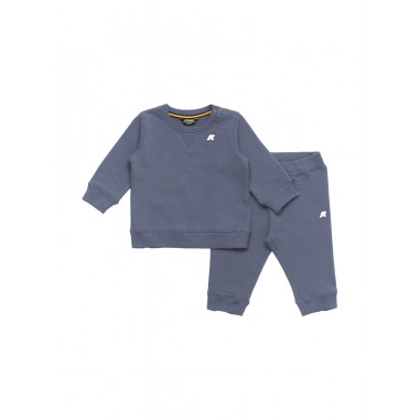 K-Way SET SWEATSHIRT+PANTS Blue Avio  E. SET BAPTISTELLE MICKETTE  - K-WAY K41384W 130-Bl-kway2425