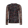 FLOWER T-SHIRT MENDY BLACK - RETOUR JEANS