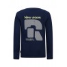 LONG SLEEVE T-SHIRT WITH BACK PRINTING ERIC BLUE - RETOUR JEANS