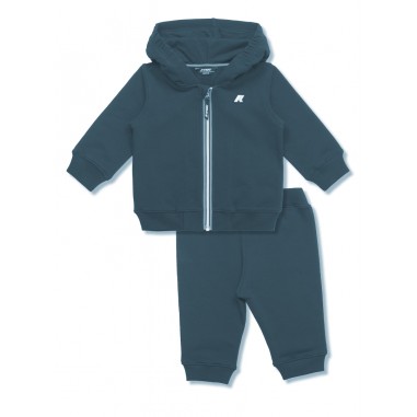 K-Way SET SWEATSHIRT+PANTS GREY BLUE AVIO  E. SET ANTHONIELLE MICKETTE  - K-WAY K6123VW k56-Bl-kway2425