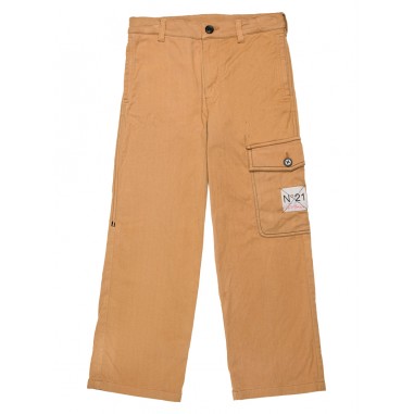 N.21 Kids PANTALONE CON TASCONE BISCOTTO N21958N03830N717-Ma-N212425