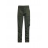 DRILL FABRIC PANTS WITH BIG POCKETS MILAN MID ARMY - RETOUR JEANS