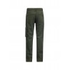 DRILL FABRIC PANTS WITH BIG POCKETS MILAN MID ARMY - RETOUR JEANS