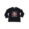 LONG SLEEVE T-SHIRT BLUE - MONCLER KIDS