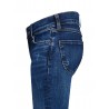 PANTALONE JEANS ZAMPA CON STRAPPETTI ANOUCK BLU