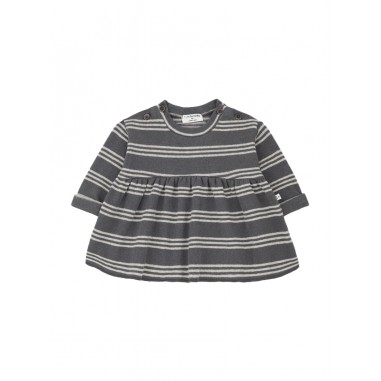 1+ In the Family STRIPED DRESS GREY - 1+ IN THE FAMILY 24w-17735IRENE-Gr-1+inthe2425