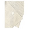 SCARF WHITE GARDENIA MELANGE  P. ETIENNE CARDIGAN STITCH  - K-WAY