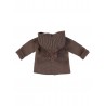 HOODIE CARDIGAN  CHOCOLATE - LI&ME