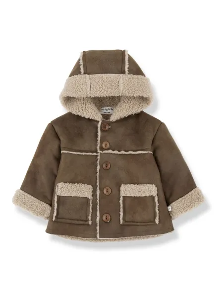 Johan faux leather hooded jacket