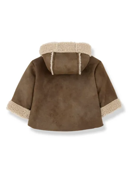 Johan faux leather hooded jacket