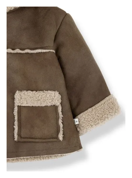 Johan faux leather hooded jacket