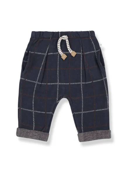 Robin warm cotton checked trousers