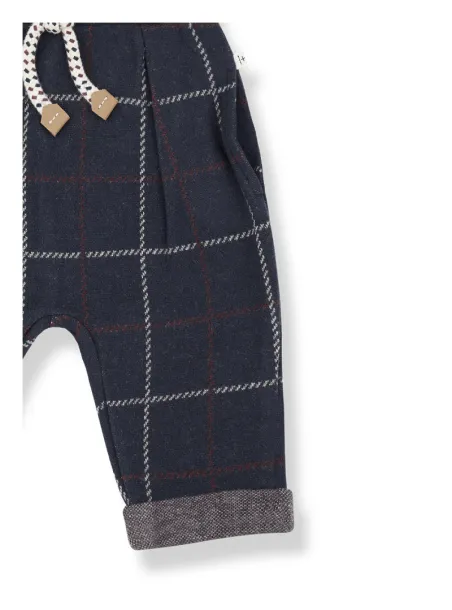 Robin warm cotton checked trousers