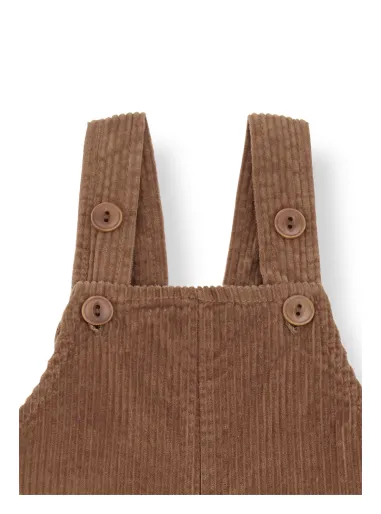 Benoit velvet dungarees