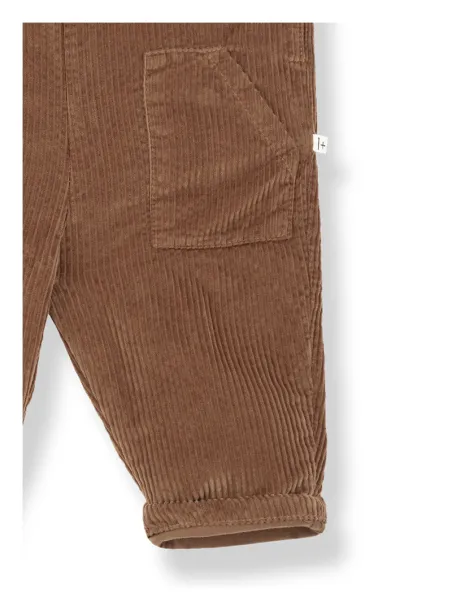 Benoit velvet dungarees