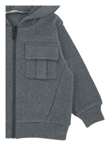 Cardigan con cappuccio