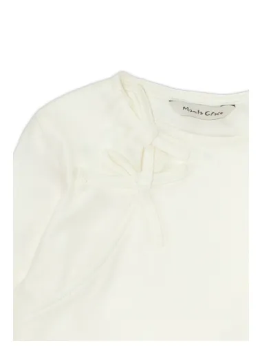 Stretch T-shirt with bows