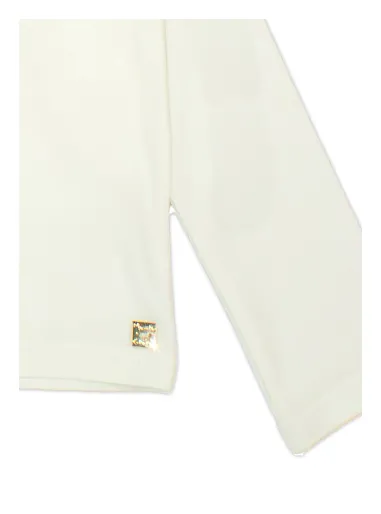 T-shirt stretch con fiocchetti