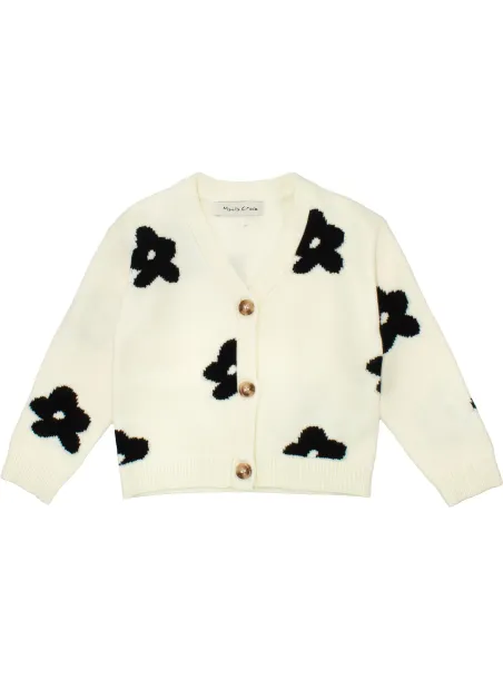 Jacquard viscose cardigan