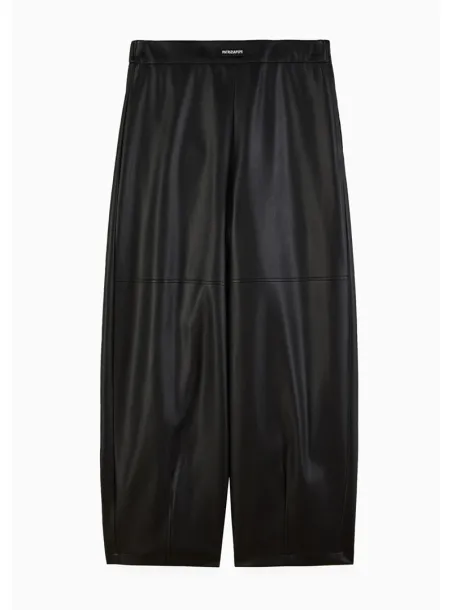 Balloon Faux Leather Trousers