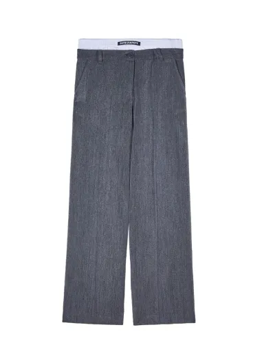 Wool canvas trousers