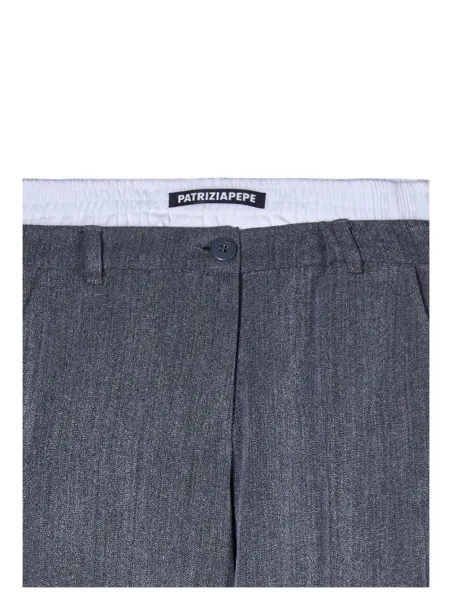 Wool canvas trousers