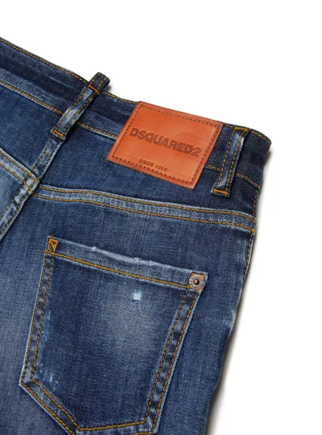 5 POCKET JEANS TROUSERS BLUE DENIM - DSQUARED