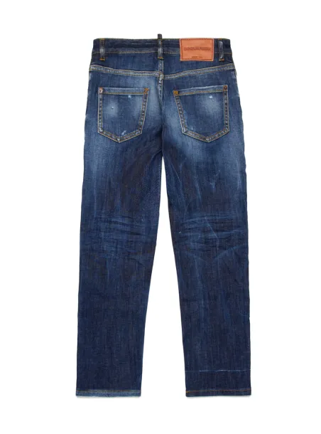 5 POCKET JEANS TROUSERS BLUE DENIM - DSQUARED