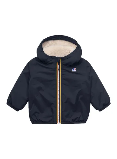 E. Le Vrai Claudine baby jacket with teddy bear interior